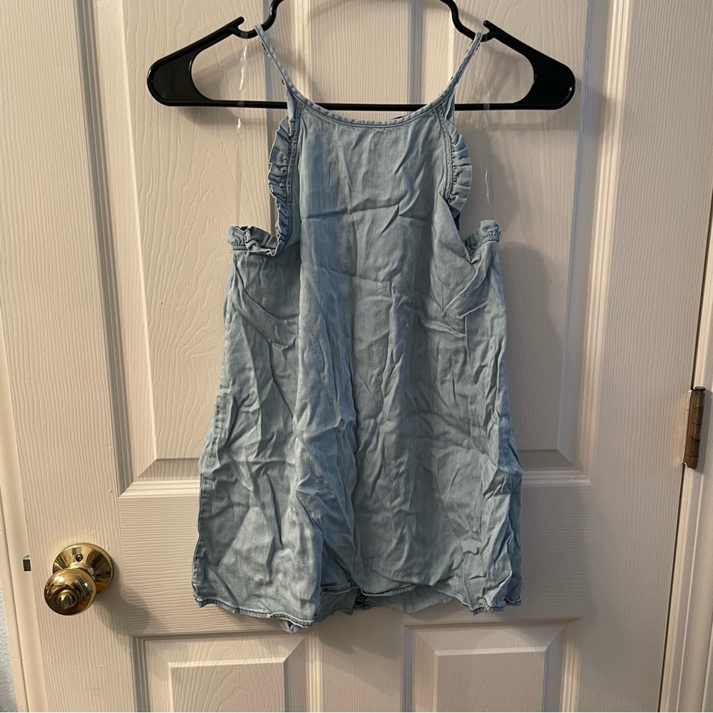 Flowy Blue Denim Tank Top (sz S)